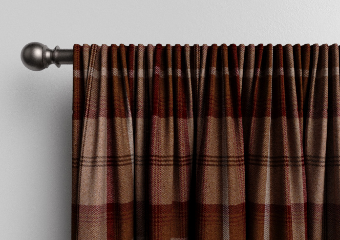 Highland, Mulberry - Made to Measure Curtains - Image 9